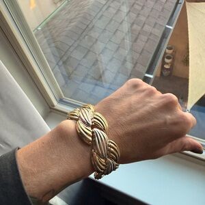 MarlaWynne Gold and Silver Braided Bracelet